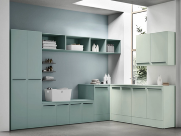 STORE STO03 - Wooden laundry room cabinet with hinged doors by Gruppo Geromin - view 2
